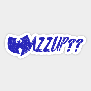 wazzup wutang blue Sticker